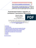 Experimental Evidence Suggestive of Anomalous Consciousness Interactions