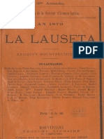 La Lauseta : almanach du patriote latin pour l'Espagne, la France, [...] 1879