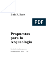 (Bate, 2001) Propuestas Para La Arqueologia
