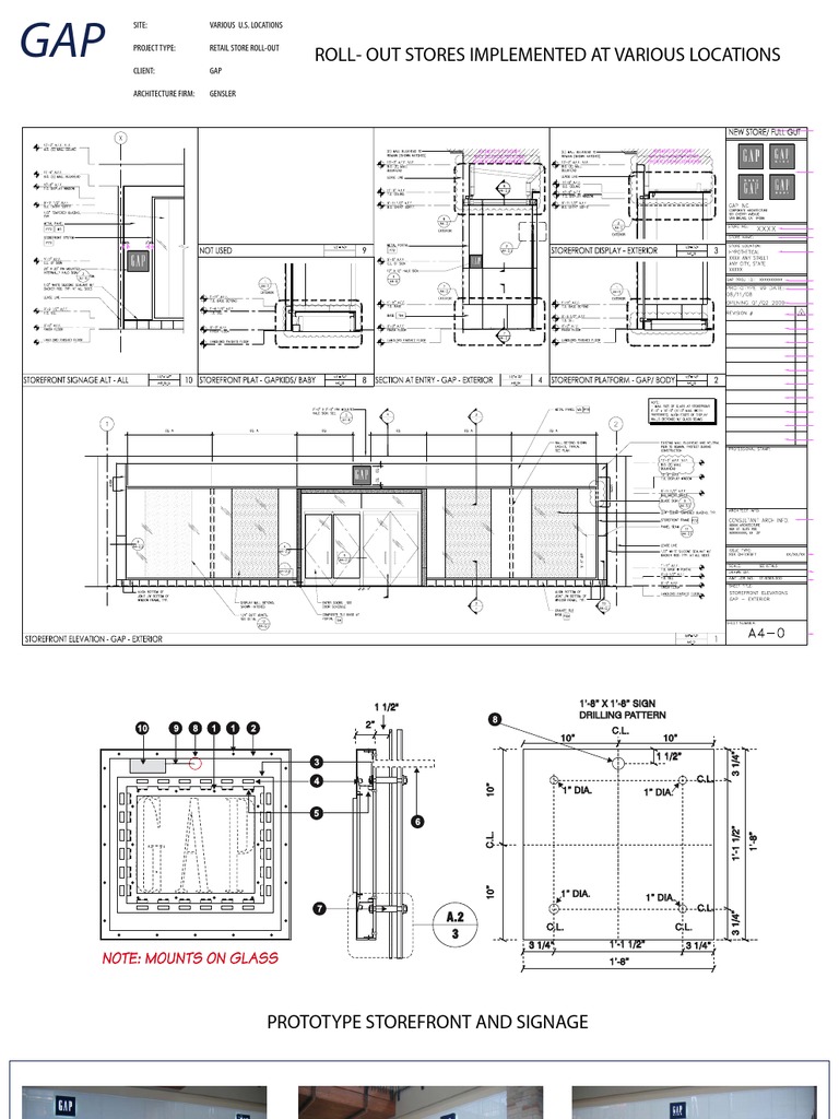 GAP Retail Store Roll-Out Details | PDF | Manufactured Goods | Nature
