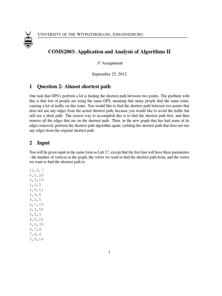 Almost Shortest Path Algorithm Explained | PDF