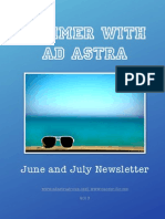 Summer With Ad Astra - June, July Newsletter