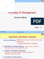 Principles of Management: Decision Making