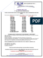 Current Price List 11 May 2009