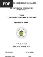 Data Structures Question Bank