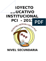 Proyecto Educativo Institucional - La Paz - Lima