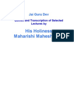Lectures of Maharishi Mahesh Yogi