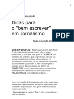 Dicas para Escrever Bem No Jornalismo - CARLOS CHAPARRO