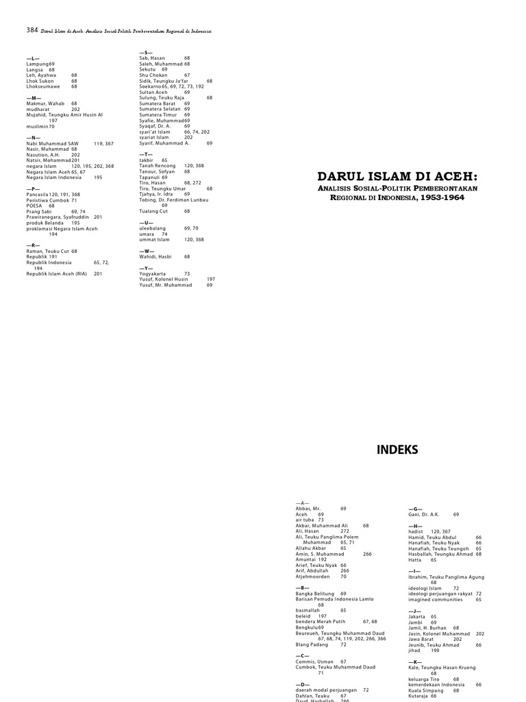 Darul Islam Di Aceh