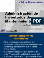 Presentación Inventario Oruro 2006