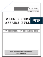 Weekly 3rd to 9th December 2012 IAS