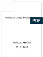 Arvind Mills Annual Report - 2012-13