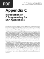 Introduction of C for Dsp Application