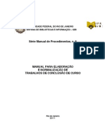 Manual para Elaboração e Normalização de Trabalhos de Conclusão de Curso - Ufrj PDF