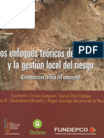 Enfoques Teoricos Del Desastre y La Gestion Local Del Riesgo
