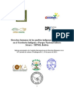 Informe CIDH TIPNIS Bolivia