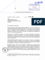 carta del Defensor del Pueblo a PCM por impacto severo a la salud de los nahua en la ampliación de Lote 88 de Camisea. 