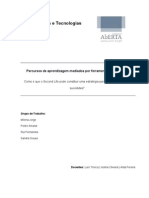 Percursos de aprendizagem mediados por ferramentas tecnológicas