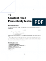 Constant-Head Permeability Test in Sand