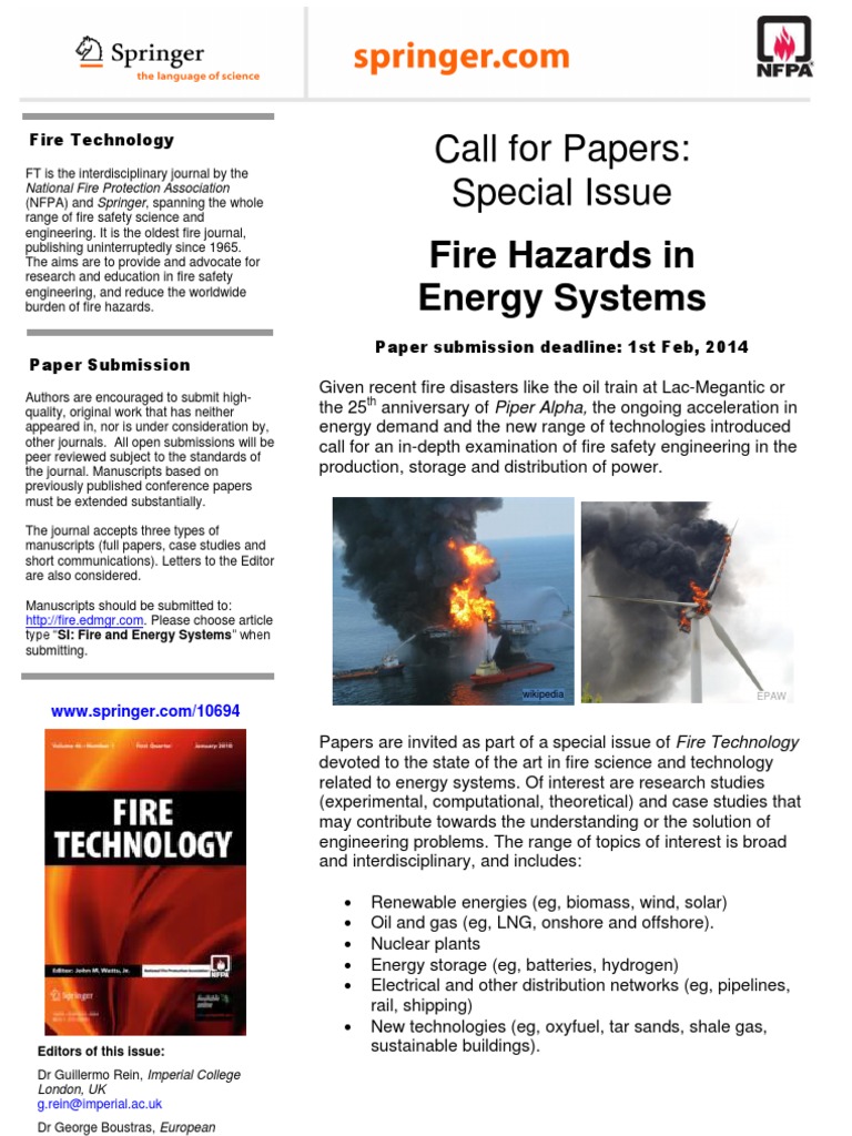 Fire Safety in Energy Systems | PDF