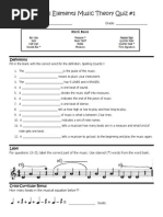 Essential Elements Music Theory Quiz - Page 5