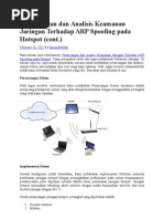 Download PerancanganDanAnalisisKeamananJaringanTerhadapARPSpoofingPadaHotspotbyTriWahyuSupriyantoSN158557290 doc pdf