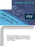 Chevrolet Chevette Manual Del Propietario y Del Conductor PDF