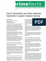 Use of Vaccinations in Organic Farming Usa
