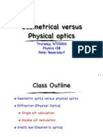 9-7 Geometrical Vs Physical Optics