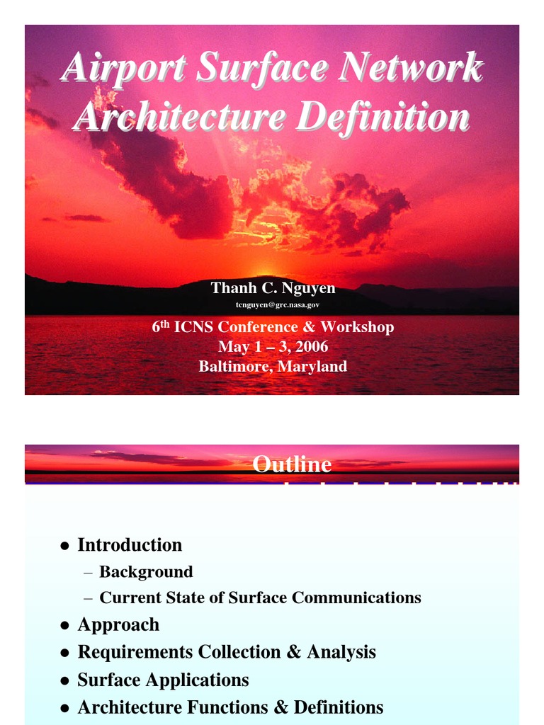 Airport Surface Communication Architecture | PDF | Air Traffic Control ...
