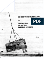 Bonded Warehouse Manual