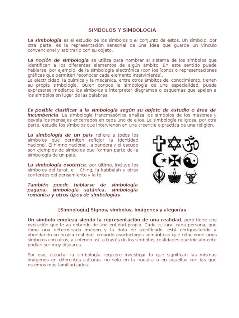Introducción a la Simbología y Símbolos | PDF | Los símbolos | Imagen