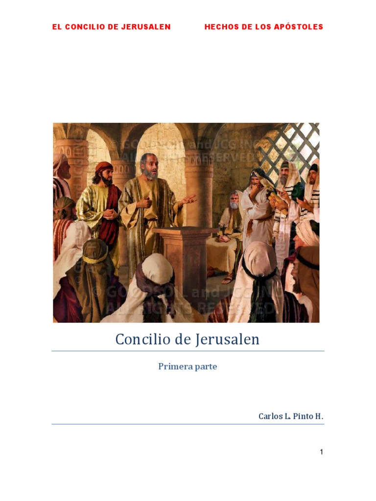 Concilio De Jerusalen Primera Parte Pdf Bernabé Pablo El Apóstol