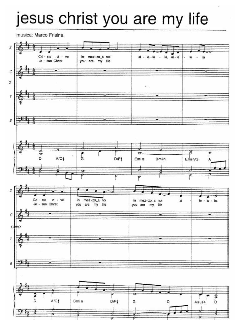 Jesus Christ You Are My Life (Frisina) PDF