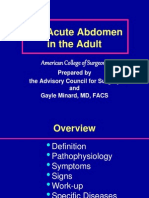 Acute Abdomen PRESENTATION (Ingles)