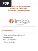 Download Competitive Intelligence Analysis Tools For Economic Development by Ian Smith SN15860068 doc pdf