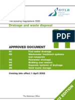 Drainage and Waste Disposal: Approved Document