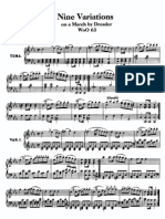Sheetmusic Beethoven Variation Woo63