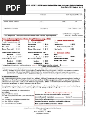 Conference Registration Form 2009