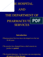 The Hospital AND The Department of Pharmaceutical Services
