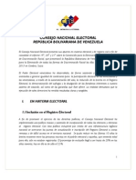 INFORME CONVENCIÓN DE NO DISCRIMINACIÓN RACIAL CNE