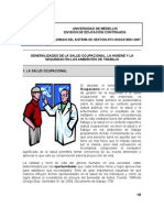 Generalidades de La Salud Ocupacional (2009)