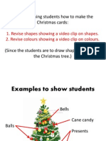 Before Teaching Students How To Make The Christmas Cards