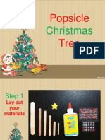 Making A Popsicle Christmas Tree