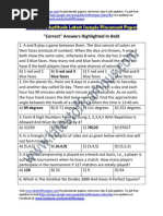 Microland Sample Aptitude Placement Paper