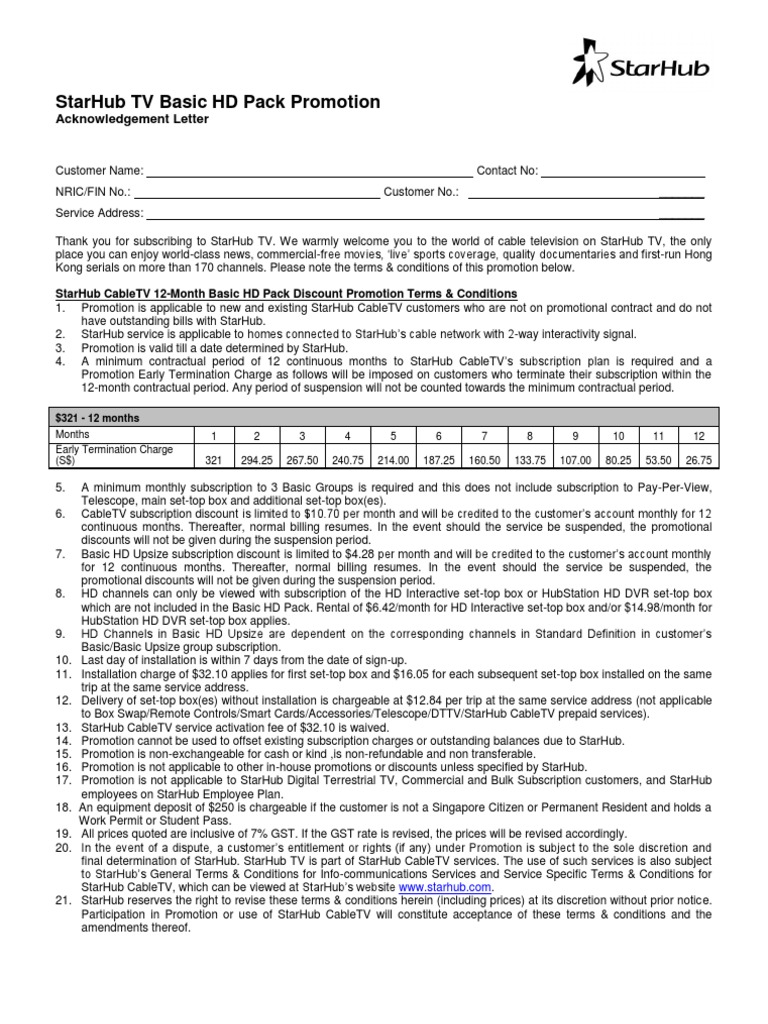 CTV0191 AL Basic HD Pack Offer PDF Pay Television Cable Television