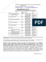 Advertisement and Proforma For Various Posts