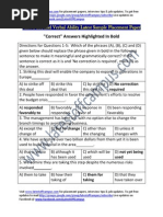 Ashok Leyland Sample Verbal Ability Placement Paper