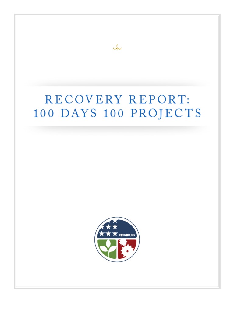 Recovery Report: 10 0 Day S 10 0 Proj E C T S | PDF | Business ...