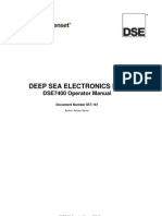Deep Sea Electronics PLC: DSE7400 Operator Manual